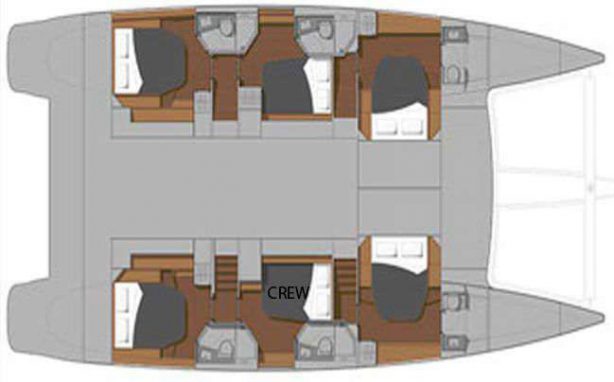 Fountaine Pajot 60ft - 2018 layout