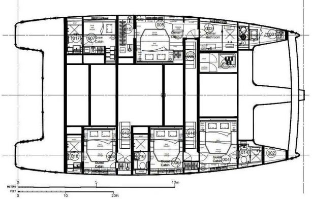 Sunreef 60ft - 2020 layout