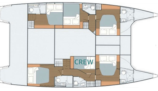 Fountaine Pajot 50ft -  2020 layout