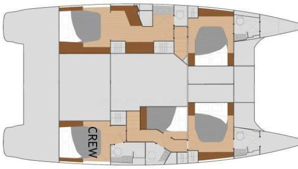 Fountaine Pajot 50ft - 2017 layout