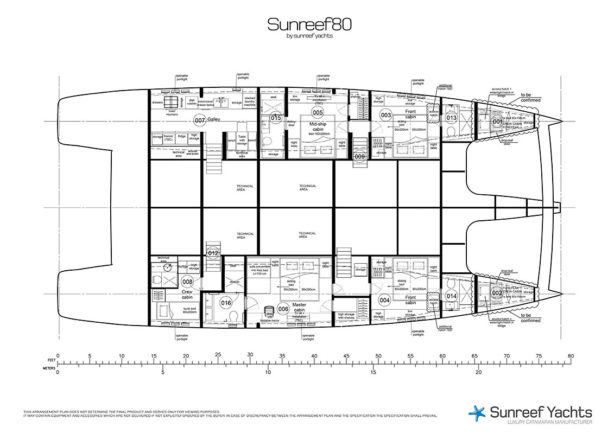 Sunreef 80ft - 2022 layout