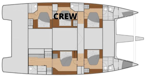 Fountaine Pajot 61ft - 2021 layout