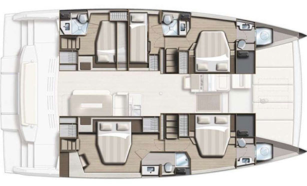 Bali 49ft - 2021 layout
