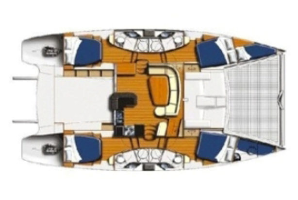Leopard 46ft - 2008 Refit 2015 layout