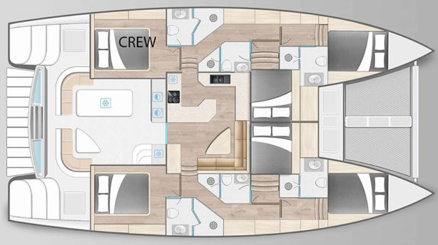 57ft Royal Cape, 2020 layout