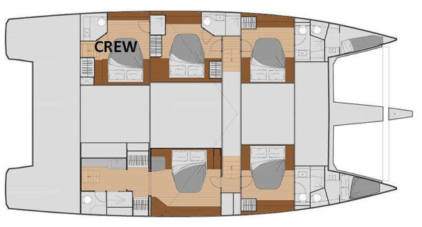 Fountaine Pajot 59ft - 2023 layout