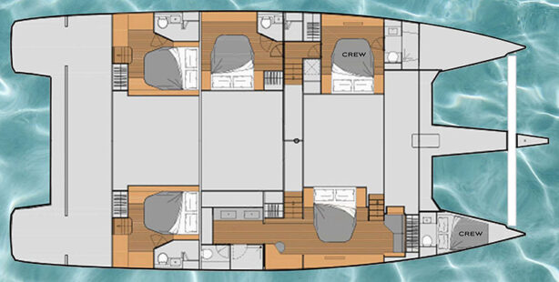67ft Fountaine Pajot - 2021 layout