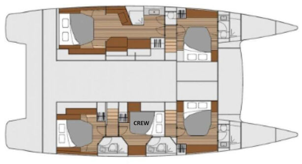 Fountaine Pajot 58ft - 2018 layout