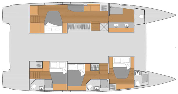 Fountaine Pajot 51 - 2022 layout